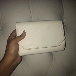 White handbag